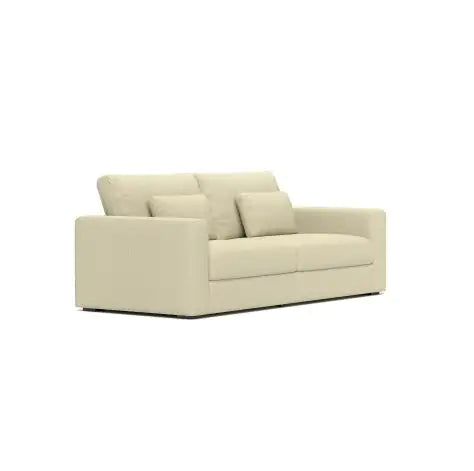 83 Modern Sofa Couches For Living Room 3 Seater Sofa With Detachable Cover Double Cushioning,Natural