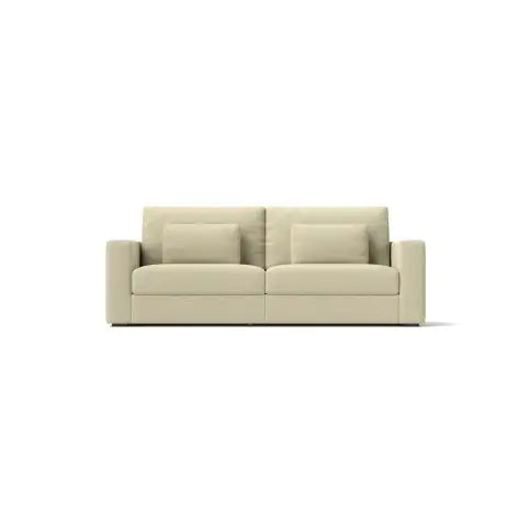 83 Modern Sofa Couches For Living Room 3 Seater Sofa With Detachable Cover Double Cushioning,Natural
